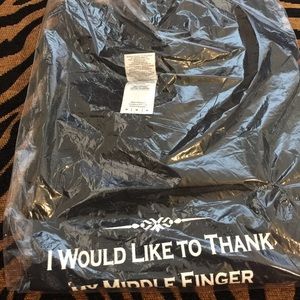 statement tee NWT BLACK SZ M